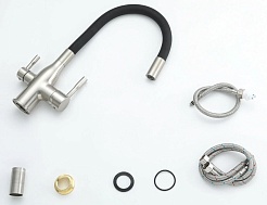 Frap Смеситель для кухни H69 F4396-5 сатин – фотография-3