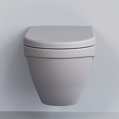 Ambassador Сиденье для унитаза Nord серое матовое – фотография-4