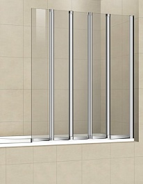 Cezares Шторка на ванну PRATICO-V-5-120/140-P-Cr-R – фотография-1