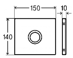 Viega Кнопка смыва Visign for Public 672133 для писсуара – фотография-2