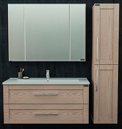 СанТа Мебель для ванной Венера 105 бежевый дуб – фотография-6