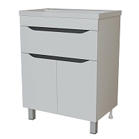 Mixline Тумба под раковину Лайн 60 1 ящик белая