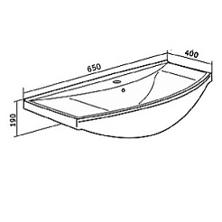 Runo Мебель для ванной Рига 65 напольная – фотография-4