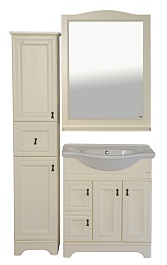 Misty Зеркало для ванной Лувр 85 слоновая кость – фотография-3