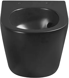 Ceruttispa Унитаз подвесной Sella Aria Tornado MB CT9530 черный матовый – фотография-3