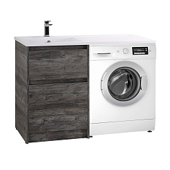 BelBagno Тумба с раковиной Kraft LVD 58 напольная Pino Pasadena под стиральную машину левосторонняя – фотография-3