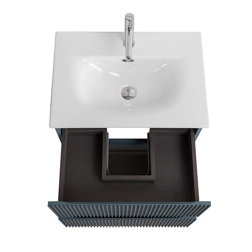 BelBagno Тумба с раковиной Uno mini 50 подвесная Голубой матовый с раковиной BB-8099-3-50 – картинка-13