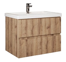 Onika Тумба под раковину Дарон 80 подвесная дуб крафт золотой