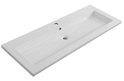 Cezares Мебельная раковина 121/46 CZR-8070-120 белая глянцевая – фотография-1