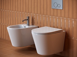 Ceramicanova Подвесной унитаз Rimless Forma CN3011 белый – фотография-5