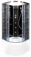 DTO Душевая кабина BМ4590 N (без крыши) BLACK с гидромассажем