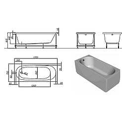 Kolpa San  Акриловая ванна Tamia OPTIMA 170 – фотография-3