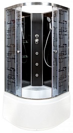 DTO Душевая кабина BМ4590 N (без крыши) BLACK с гидромассажем – фотография-1