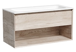 Sancos Мебель для ванной Marmi 1.0 100 дуб галифакс натуральный – фотография-6