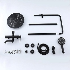 Frap Душевая стойка H807 F24807-6 черная – фотография-3