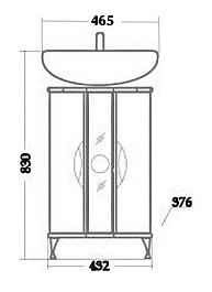 Onika Тумба с раковиной Флорена 40.10 – фотография-5