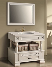 Атолл Мебель для ванной "Джулия 95" Old ivory – фотография-1