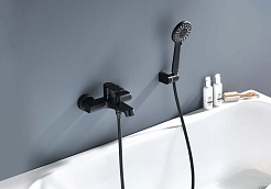 Aquatek Душевая система Оберон AQ1249MB матовый черный – фотография-3