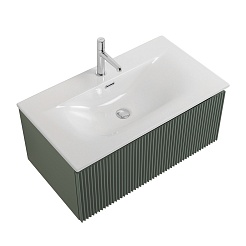 BelBagno Тумба под раковину Uno 80 с 1 ящиком подвесная Еловый матовый – фотография-6