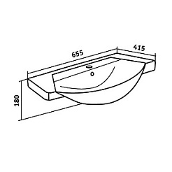 Runo Мебель для ванной Милано 65 – фотография-9