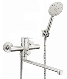 Frap Смеситель для ванны H48 F2248 сатин – фотография-1