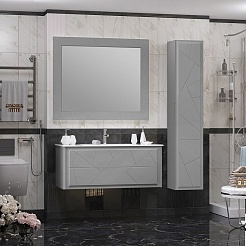 Opadiris Зеркало Луиджи 120 серое матовое – фотография-5