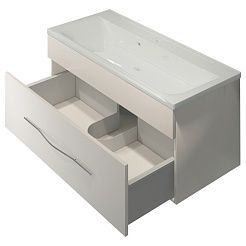 Какса-а Мебель для ванной Редиссон 100 белая – фотография-10