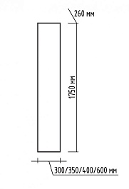 Misty Пенал зеркальный для ванной Джулия 30 голубой – фотография-2