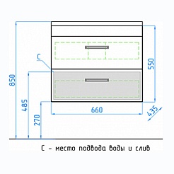 Style Line Мебель для ванной Лотос 70 Plus подвесная, шелк зебрано – фотография-3