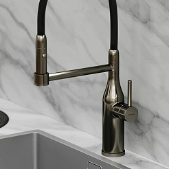 Sancos Смеситель для кухни Pride SC4011GG вороненая сталь – фотография-7