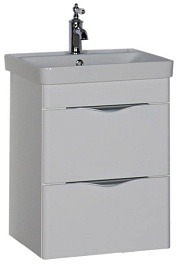 Aquanet Тумба с раковиной "Орлеан 50" белая – фотография-1