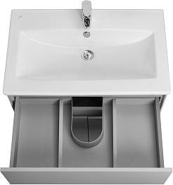 Акватон Тумба с раковиной Форест 75 серый туманный – фотография-5