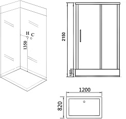 Grossman Душевая кабина 120x80 GR267 – фотография-3