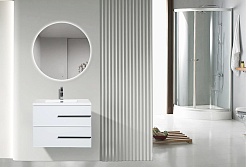 Parly Тумба с раковиной Bella 70 подвесная белая – фотография-5