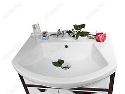 Водолей Тумба с раковиной Клаудия 55 белый/венге – фотография-2