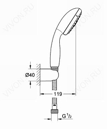 Grohe Душевой гарнитур "New Tempesta 100 27849000" – фотография-2