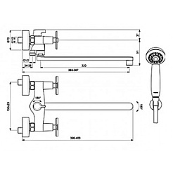 Vidima Смеситель для ванны и душа ART BA330AA – фотография-2