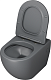 Grossman Унитаз подвесной Color GR-4411GMS темно-серый матовый – картинка-13