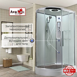 Avacan Душевая кабина 120/90 EM2912RLEDT прозрачная – фотография-3