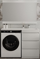 Style Line Мебель для ванной Даллас 110 R Люкс Plus 3 ящика белая