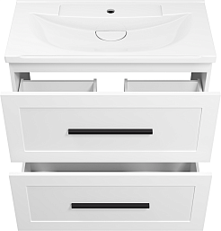 Misty Тумба c раковиной Модерн 80 белая – фотография-5