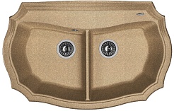 Florentina Мойка гранитная Эмилия 870 коричневый – фотография-1