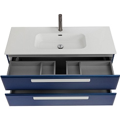 Cezares Тумба с раковиной Eco Cer-N 120 sapfiro CZR-8095-120 ручки сатин – фотография-2