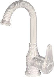 Milacio Смеситель для раковины Vitoria MC.506.WH белый – фотография-1