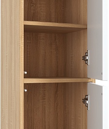 Onika Шкаф пенал Дайлер 35 подвесной белый/дуб сонома – фотография-4