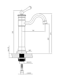 Timo Смеситель Adelia 6011/ 00F chrome – фотография-2