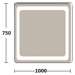 De Aqua Зеркало Смарт 10075 SMR 405 100 – фотография-4