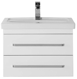 Aquanet Тумба с раковиной Сиена 60 подвесная, белая – фотография-3