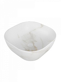 Teymi Накладная мебельная раковина Solli 41 artceramic мрамор белый матовый T50382 – фотография-3