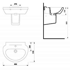 Creavit Раковина Dream DR165 – фотография-4